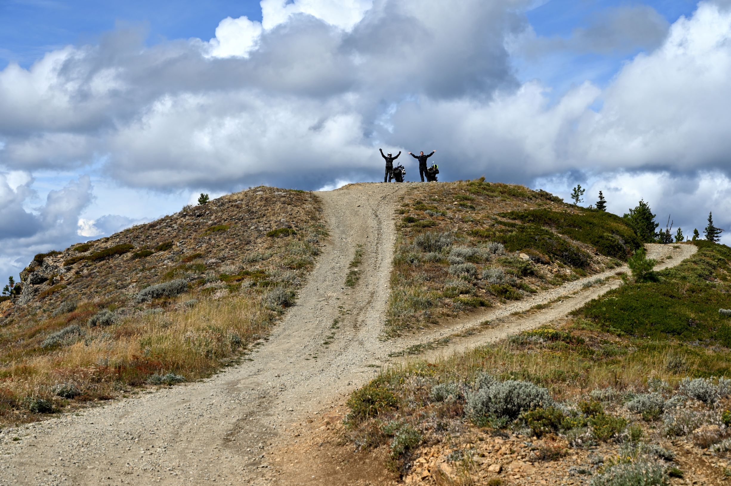 Off Road Motorcycle Riding to Summit of Chumstick Mountain